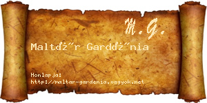Maltár Gardénia névjegykártya